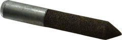 Grier Abrasives - 1/2" Diam 80 Grit 60° Included Angle Center Lap - Aluminum Oxide, Medium Grade, Extra Hard Density, Shank Mounted - USA Tool & Supply