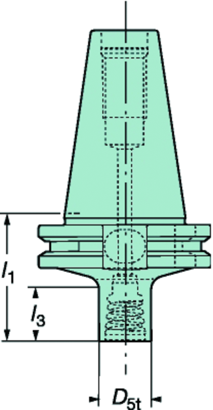 A392.45EH-40 12 060 Cat-V To Coromant EH Adaptor - USA Tool & Supply