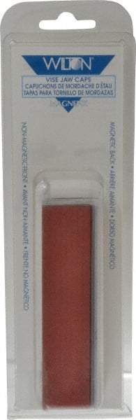 Wilton - 4-1/2" Jaw Width, Fiber Covered Aluminum, Vise Jaw Cap - Magnetic Attachment - USA Tool & Supply