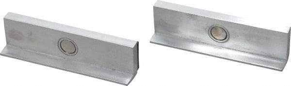 Wilton - 4" Jaw Width, Rubber Covered Aluminum, Vise Jaw Cap - Magnetic Attachment - USA Tool & Supply