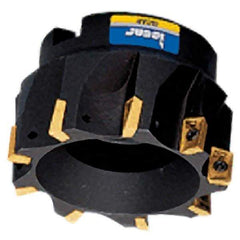Iscar - 9 Inserts, 2-1/2" Cut Diam, 1" Arbor Diam, 0.39" Max Depth of Cut, Indexable Square-Shoulder Face Mill - 0/90° Lead Angle, 1-3/4" High, HM 90 APKT 1003... Insert Compatibility, Series HM90 - USA Tool & Supply