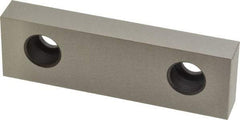 Kurt - 4" Wide x 1.235" High x 35/64" Thick, Flat/No Step Vise Jaw - Hard, Steel, Fixed Jaw, Compatible with 4" Vises - USA Tool & Supply