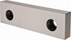 Kurt - 6" Wide x 1-3/4" High x 3/4" Thick, Flat/No Step Vise Jaw - Hard, Steel, Fixed Jaw, Compatible with 6" Vises - USA Tool & Supply