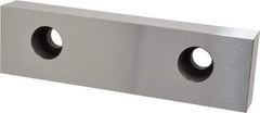 Kurt - 8" Wide x 2.2" High x 1.105" Thick, Flat/No Step Vise Jaw - Hard, Steel, Fixed Jaw, Compatible with 8" Vises - USA Tool & Supply
