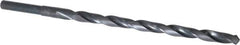Michigan Drill - 37/64" Drill, 118° Point, High Speed Steel Silver Deming & Reduced Shank Drill Bit - Oxide Finish, 12" OAL, Straight Shank, 9" Flute Length, Right Hand Cut, Standard Point, Spiral Flute, Regular Spiral - USA Tool & Supply