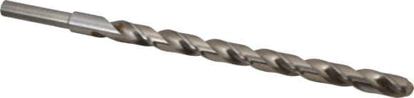 Michigan Drill - 41/64" Drill, 118° Point, High Speed Steel Silver Deming & Reduced Shank Drill Bit - Oxide Finish, 12" OAL, Straight Shank, 9" Flute Length, Right Hand Cut, Standard Point, Spiral Flute, Regular Spiral - USA Tool & Supply