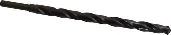 Michigan Drill - 11/16" Drill, 118° Point, High Speed Steel Silver Deming & Reduced Shank Drill Bit - Oxide Finish, 12" OAL, Straight Shank, 9" Flute Length, Right Hand Cut, Standard Point, Spiral Flute, Regular Spiral - USA Tool & Supply