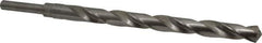 Michigan Drill - 25/32" Drill, 118° Point, High Speed Steel Silver Deming & Reduced Shank Drill Bit - Oxide Finish, 12" OAL, Straight Shank, 9" Flute Length, Right Hand Cut, Standard Point, Spiral Flute, Regular Spiral - USA Tool & Supply