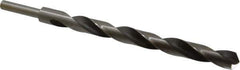 Michigan Drill - 13/16" Drill, 118° Point, High Speed Steel Silver Deming & Reduced Shank Drill Bit - Oxide Finish, 12" OAL, Straight Shank, 9" Flute Length, Right Hand Cut, Standard Point, Spiral Flute, Regular Spiral - USA Tool & Supply