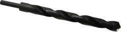 Michigan Drill - 15/16" Drill, 118° Point, High Speed Steel Silver Deming & Reduced Shank Drill Bit - Oxide Finish, 12" OAL, Straight Shank, 9" Flute Length, Right Hand Cut, Standard Point, Spiral Flute, Regular Spiral - USA Tool & Supply