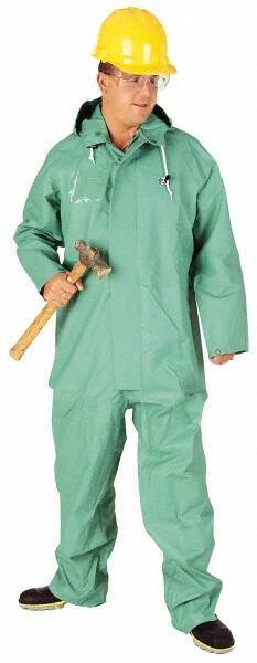 OnGuard - Size S, Green, Chemical Coverall - 1 Pocket, Open Ankle, Open Wrist - USA Tool & Supply