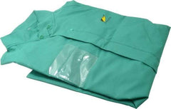 OnGuard - Size S, Green, Chemical, Rain, Flame Resistant/Retardant Jacket - 46" Chest, 1 Pocket - USA Tool & Supply