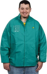 OnGuard - Size XL, Green, Chemical, Rain, Flame Resistant/Retardant Jacket - 58" Chest, 1 Pocket - USA Tool & Supply