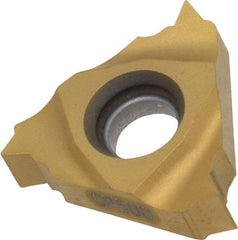 Seco - 16NR Internal Right Hand 14 NPT Laydown Threading Insert - Grade CP500, TiAlN/TiN Coated Carbide - USA Tool & Supply