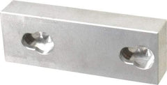 Kurt - 3.969" Wide x 1-3/8" High x 0.73" ThickFlat/No Step Vise Jaw - Aluminum, Fixed Jaw, Compatible with 4" Vises - USA Tool & Supply