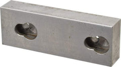 Kurt - 3.969" Wide x 1-3/8" High x 0.73" ThickFlat/No Step Vise Jaw - Semi-Hard, Steel, Fixed Jaw, Compatible with 4" Vises - USA Tool & Supply