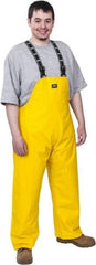 Helly Hansen - Size M, Yellow, Rain Bib Overall - 1 Pocket, Open Ankle - USA Tool & Supply
