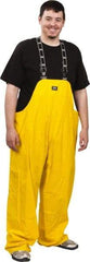Helly Hansen - Size 2XL, Yellow, Rain Bib Overall - 1 Pocket, Open Ankle - USA Tool & Supply