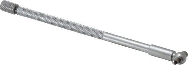 SPI - 5/16 to 1/2 Inch, 5-7/8 Inch Overall Length, Telescoping Gage - 4 Inch Long Handle, Hardened Tool Steel, Satin Chrome Finish - USA Tool & Supply