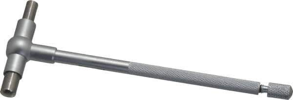 SPI - 1-1/4 to 2-1/8 Inch, 5-7/8 Inch Overall Length, Telescoping Gage - 5 Inch Long Handle, Hardened Tool Steel, Satin Chrome Finish - USA Tool & Supply
