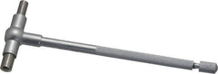 SPI - 1-1/4 to 2-1/8 Inch, 5-7/8 Inch Overall Length, Telescoping Gage - 5 Inch Long Handle, Hardened Tool Steel, Satin Chrome Finish - USA Tool & Supply