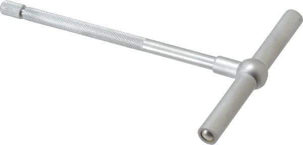 SPI - 3-1/2 to 6 Inch, 5-7/8 Inch Overall Length, Telescoping Gage - 5 Inch Long Handle, Hardened Tool Steel, Satin Chrome Finish - USA Tool & Supply
