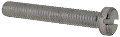Value Collection - M6x1.00, 40mm Length Under Head Slotted Drive Machine Screw - Cheese Head, Grade 4.8 Steel, Zinc-Plated Finish, Without Washer - USA Tool & Supply