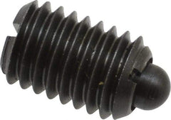 Gibraltar - 1/2-13, 3/4" Thread Length, 0.151" Plunger Projection, Steel Threaded Spring Plunger - 1/4" Max Plunger Diam, 0.75" Plunger Length, 5 Lb Init End Force, 28.5 Lb Final End Force - USA Tool & Supply