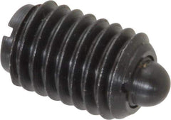 Gibraltar - 1/2-13, 3/4" Thread Length, 0.151" Plunger Projection, Steel Threaded Spring Plunger - 1/4" Max Plunger Diam, 0.75" Plunger Length, 5 Lb Init End Force, 28.5 Lb Final End Force - USA Tool & Supply