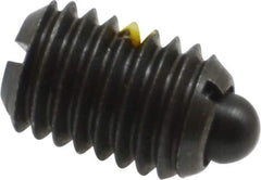 Gibraltar - 1/2-13, 3/4" Thread Length, 0.151" Plunger Projection, Steel Threaded Spring Plunger - 1/4" Max Plunger Diam, 0.75" Plunger Length, 1.75 Lb Init End Force, 5.5 Lb Final End Force - USA Tool & Supply