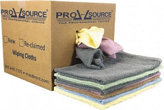 PRO-SOURCE - Virgin Cotton Car Wash Towels - Assorted Colors, Terry Cloth, Low Lint, 10 Lbs. at 2 to 4 per Pound, Box - USA Tool & Supply