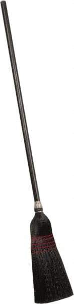 PRO-SOURCE - 60" OAL Polypropylene Bristle Corn Broom - Wood Handle, Water Resistance - USA Tool & Supply