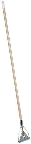 PRO-SOURCE - 48" Quick Connect Mop Handle - 1-1/8" Handle Diam, Metal Connector, Use with Wet Mops - USA Tool & Supply