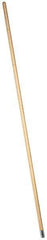 PRO-SOURCE - 60" Wood Female Thread Mop Handle - 1-1/8" Handle Diam, Metal Connector, Use with Wet Mops - USA Tool & Supply