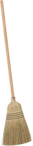 PRO-SOURCE - 60" OAL Corn Bristle Broom - Wood Handle - USA Tool & Supply