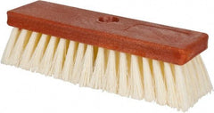 PRO-SOURCE - 1-1/2" Bristle Length, Polypropylene Utility Scrub Brush - 10" OAL, Wood Block - USA Tool & Supply