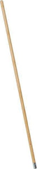 PRO-SOURCE - 54" Wood Female Thread Mop Handle - 1-1/8" Handle Diam, Metal Connector, Use with Wet Mops - USA Tool & Supply