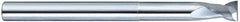 SGS - 3/4", 1" LOC, 3/4" Shank Diam, 6" OAL, 2 Flute, Solid Carbide Square End Mill - Single End, Uncoated, Spiral Flute, 35° Helix, Centercutting, Right Hand Cut, Right Hand Flute, Series 47E - USA Tool & Supply