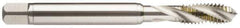Guhring - 5/8-18 UNF 4 Flute 2BX Modified Bottoming Spiral Flute Tap - Powdered Metal, TiAlN Finish, 110mm OAL, Right Hand Flute, Right Hand Thread, Series 2923 - USA Tool & Supply