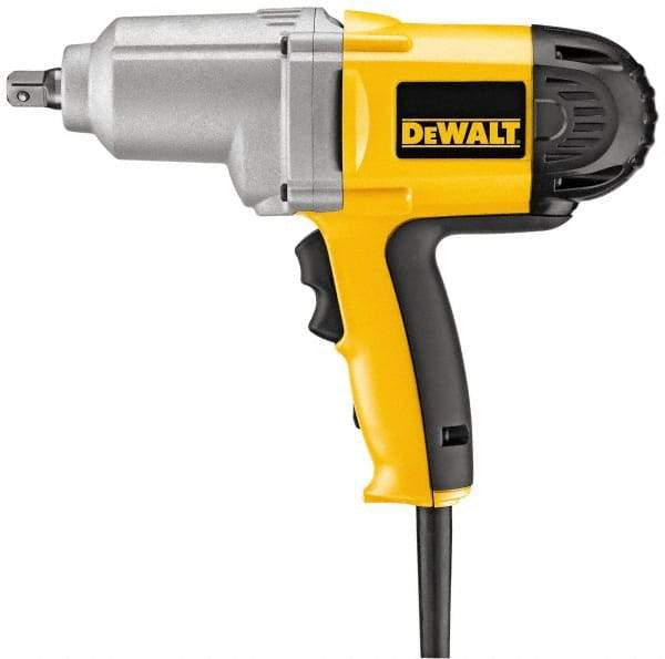 DeWALT - 1/2 Inch Drive, 345 Ft./Lbs. Torque, Pistol Grip Handle, 2,100 RPM, Impact Wrench - 7.5 Amps, 110 Volts - USA Tool & Supply