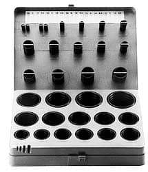 Value Collection - Silicone O-Ring - 382 Piece - USA Tool & Supply