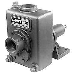 American Machine & Tool - 2 Inch Outlet, Cast Iron, Pedestal Mount Pump - F.G. Casing Seal, Pedestal Pump - USA Tool & Supply