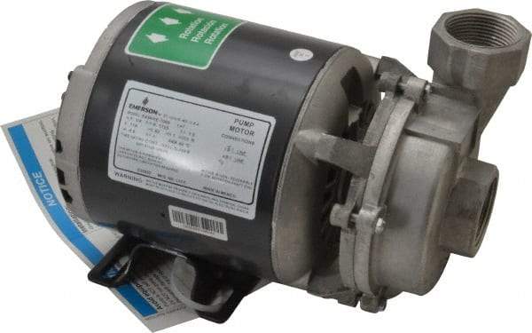 American Machine & Tool - 115 VAC Volt, 1/4 hp, Cast Aluminum Utility Pump - 12 Max Head Pressure, 500GPH - USA Tool & Supply