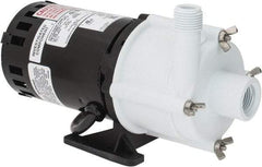 Little Giant Pumps - 1/30 HP, 14.6 Shut Off Feet, Magnetic Drive Pump - 3100 RPM, 1 Phase, 60 Hz - USA Tool & Supply