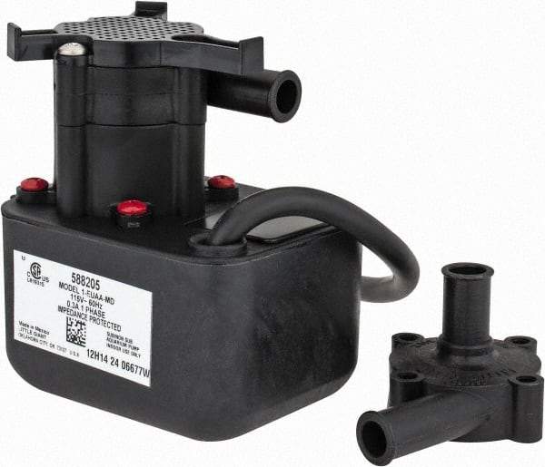 Little Giant Pumps - 1/200 HP, 5 Shut Off Feet, Magnetic Drive Pump - 3250 RPM, 1 Phase, 60 Hz - USA Tool & Supply