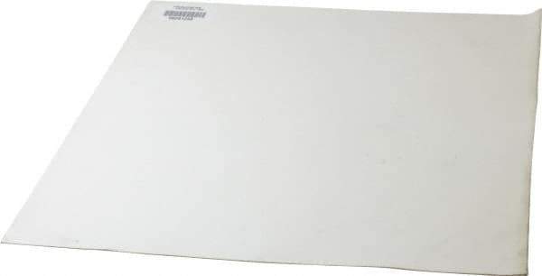 Made in USA - 12" Long, 12" Wide, Silicone Rubber Foam Sheet - 50 to 60 Durometer, White, -20 to 500°F, 640 psi Tensile Strength, Adhesive Backing, Stock Length - USA Tool & Supply