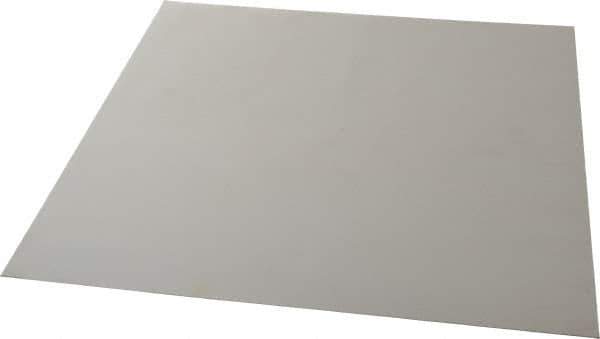 Made in USA - 12" Long, 12" Wide, Silicone Rubber Foam Sheet - 50 to 60 Durometer, White, -20 to 500°F, 640 psi Tensile Strength, Plain Backing, Stock Length - USA Tool & Supply