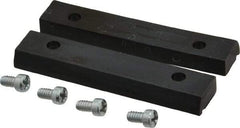 Panavise - 2-1/2" Wide x 1/2" High x 1/4" Thick, V-Groove Vise Jaw - Nylon, Fixed Jaw - USA Tool & Supply