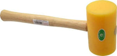 Garland - 1-1/2 Lb Head Polyethylene Mallet - 14" OAL, 16-1/2" Long Wood Handle - USA Tool & Supply