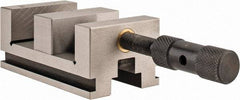 Interstate - 2-3/8" Jaw Width, 2-1/8" Jaw Opening Capacity, 1" Jaw Height, Toolmaker's Vise - V-Groove Jaw, 0.0001" Parallelism, 0.0002" Squareness, 4.33" OAL x 2.3" OAH - USA Tool & Supply